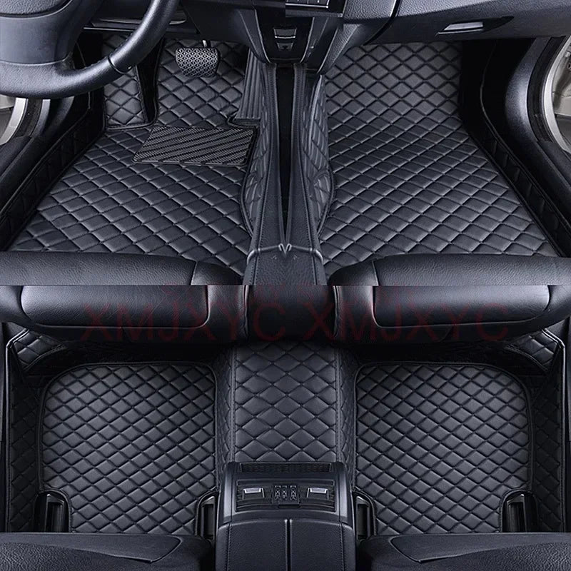 Tapis de sol de voiture 3D personnalisé, pour Volkswagen Vw Tiguan 2017-2023 Touareg 2019-2023 2011-2018, accessoires d'intérieur en cuir artificiel
