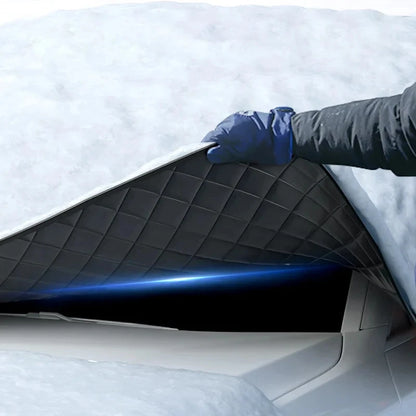 Couverture de pare-brise de voiture magnétique hiver glace neige poussière givre garde UV protecteur voiture fenêtre avant pare-soleil couverture extérieure