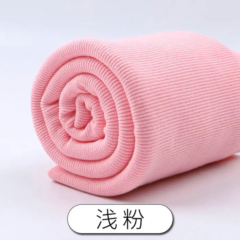 Tissu fileté élastique en coton, manches de sweat-shirt, col, ourlet, bord inférieur, tissu tricoté à revers élastique pour vêtements