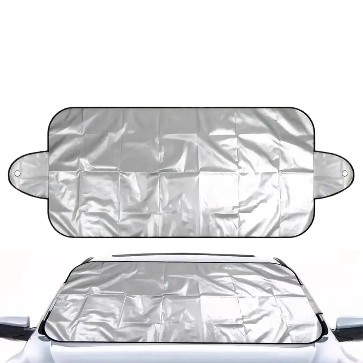 Couverture de pare-brise de voiture pour protection de fenêtre de gel pliante de glace couverture de pare-brise avant de voiture pour les déplacements quotidiens en hiver