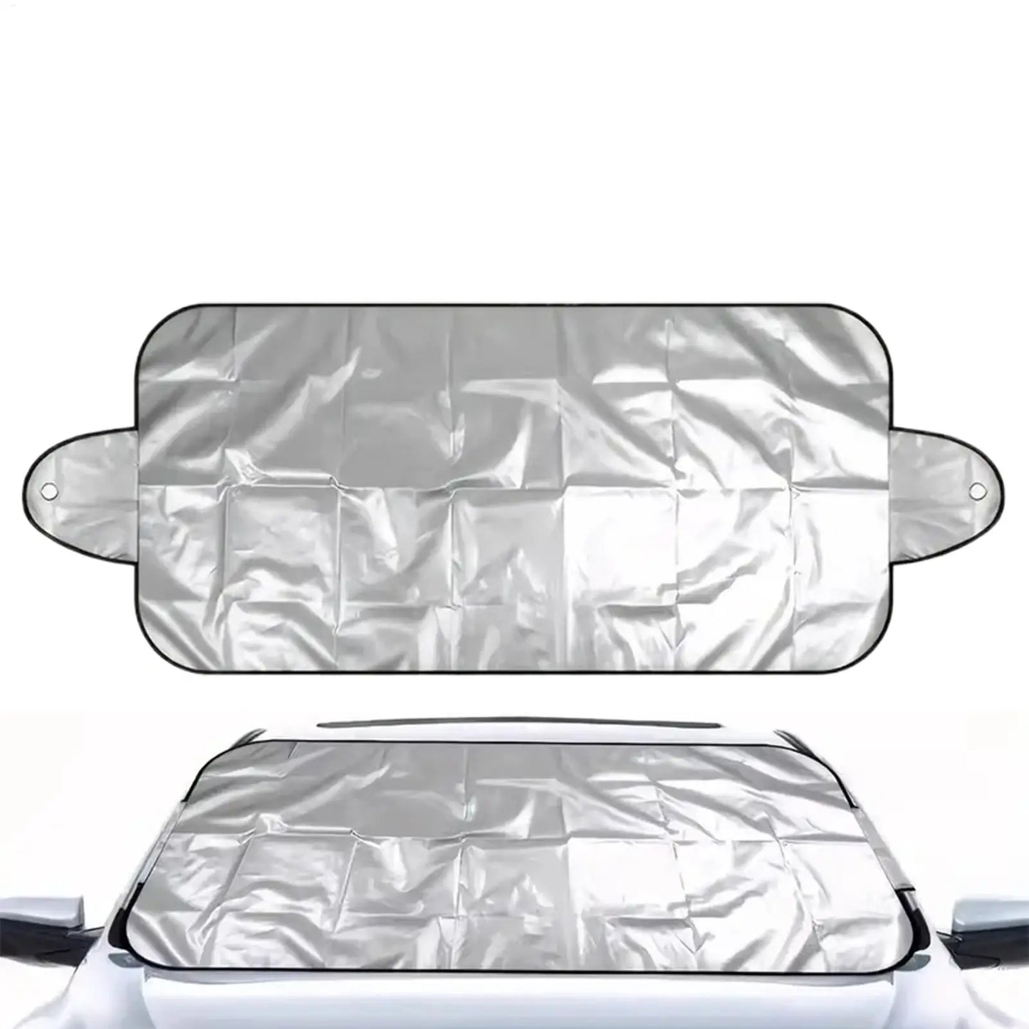 Couverture de pare-brise de voiture pour protection de fenêtre de gel pliante de glace couverture de pare-brise avant de voiture pour les déplacements quotidiens en hiver