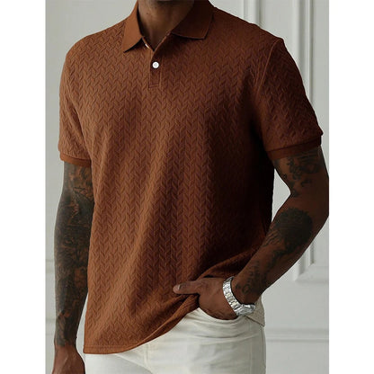 Polo d'été à manches courtes pour hommes, Streetwear, hauts de couleur unie, marque respirante