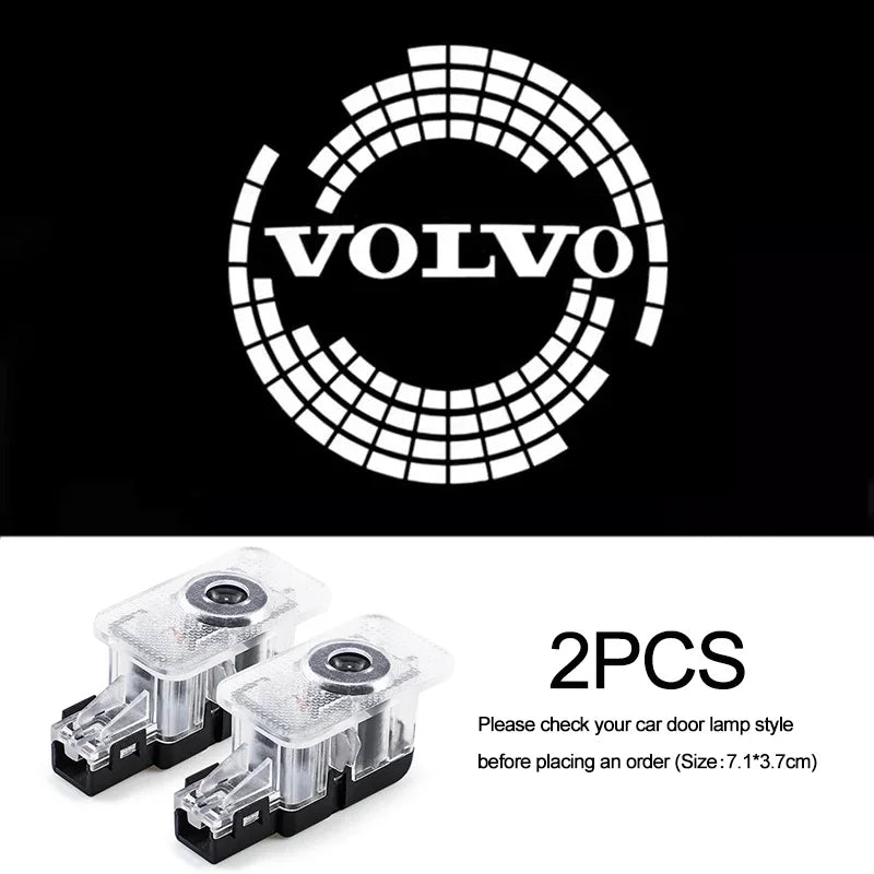 Lumières de bienvenue pour porte de voiture, projecteur Led, décoration pour Volvo XC90 V90 V60 XC60 V40 S80 S60 S90 C40 XC40 V70 XC70 C30 C70