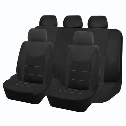 AUTO PLUS-Ensemble de Housses de Siège de Voiture Universelles en Polyester, Protection en Tissu Uni Bicolore, Accessoires Automobiles