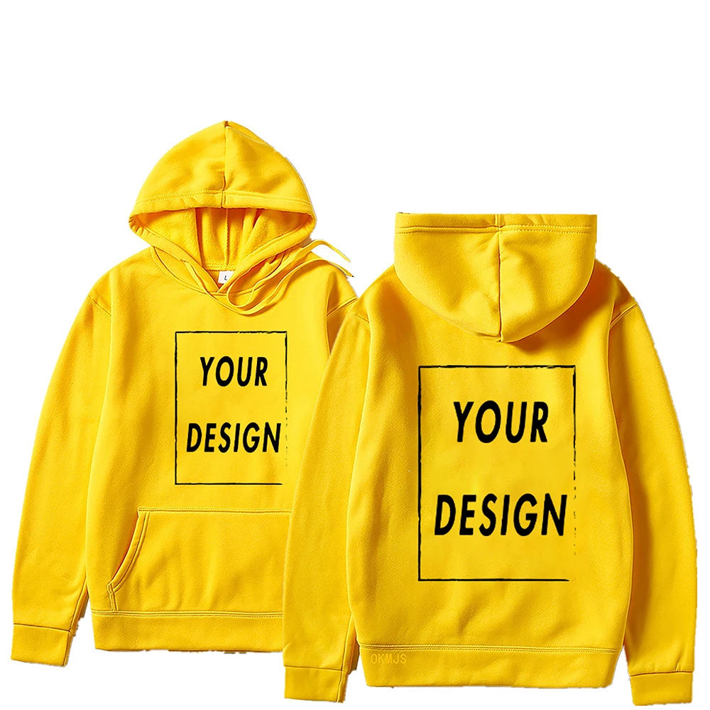 Votre propre Design marque Logo/image personnalisée partout hommes femmes sweat à capuche bricolage sweat à capuche décontracté à la mode nouveau