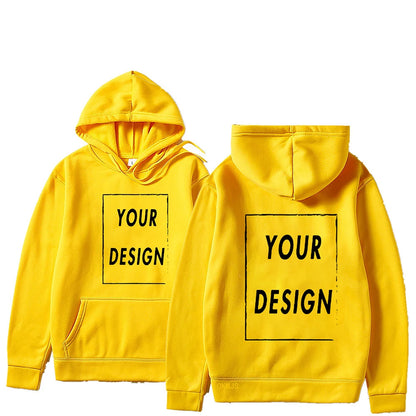 Votre propre Design marque Logo/image personnalisée partout hommes femmes sweat à capuche bricolage sweat à capuche décontracté à la mode nouveau