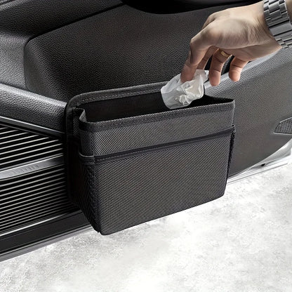 Boîte de rangement suspendue latérale de porte, poubelle de voiture, boîte de rangement de siège de voiture, sac de rangement arrière de voiture, accessoires de produits d'intérieur de voiture