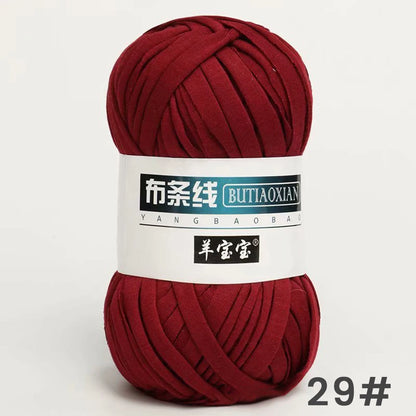 Fil épais de 100g, tissu coloré Super doux, bande de fil pour tricoter à la main, sac tissé, panier de tapis, matériel tricoté à la main, bricolage