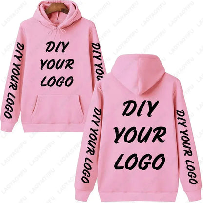 Sweat à capuche personnalisé avec Logo personnalisé, sweat-shirt chauffant et confortable, unisexe, décontracté, texte imprimé personnalisé, bricolage, à la mode, automne