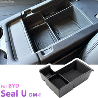 Plateau de rangement pour Console centrale BYD Seal U DMi 2025, boîte de rangement pour accoudoir, boîte de rangement superposée pour accessoires Song Plus DMI RHD