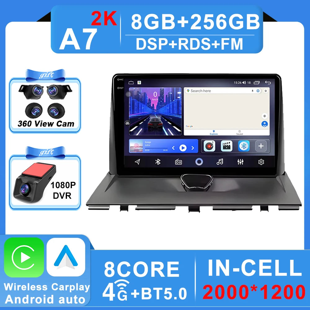 Autoradio Carplay pour Peugeot Expert 2 G9 pour citroën Jumpy pour Fiat Scudo pour Toyota Proace 2007-2017 Navigation GPS No 2din 4G