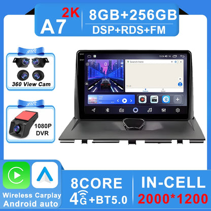 Autoradio Carplay pour Peugeot Expert 2 G9 pour citroën Jumpy pour Fiat Scudo pour Toyota Proace 2007-2017 Navigation GPS No 2din 4G