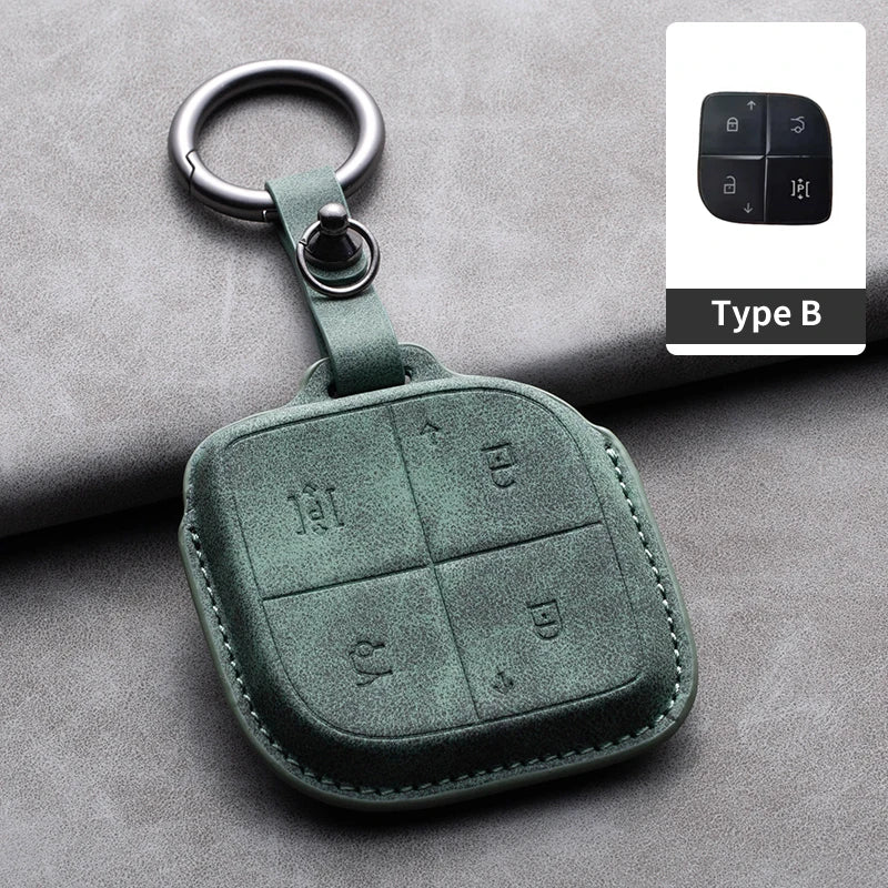 Convient pour LYNK & CO 08 2022 2023 2024 housse de clé télécommande intelligente de voiture en cuir coque de Protection de clé de voiture accessoires de décoration