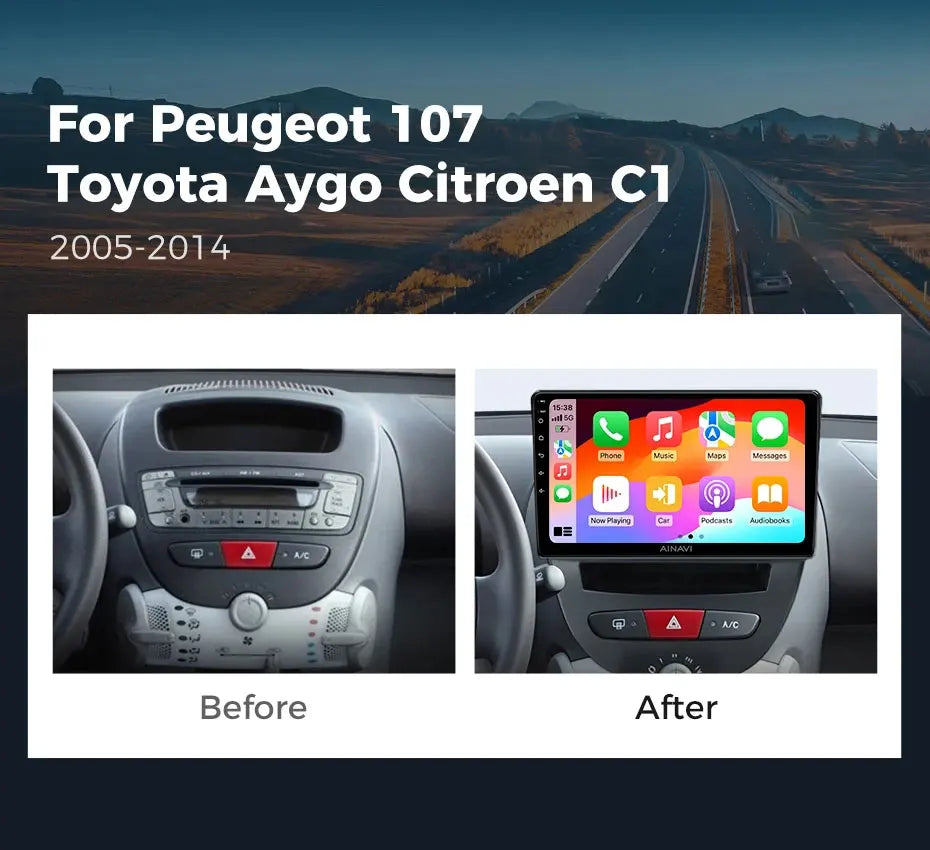 Android 15 autoradio Carplay pour Peugeot Partner 1 2002 - 2008 Partner origine 1 2008-2011 Android Auto lecteur multimédia stéréo
