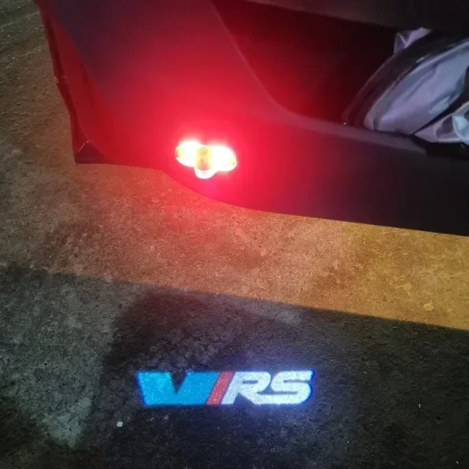 Lumières de courtoisie de bienvenue pour porte de voiture, 2 pièces, projecteur fantôme, lampes d'ombre pour Logo Skoda VRS Octavia A5 MKII 2006 2008 – 2013, accessoires
