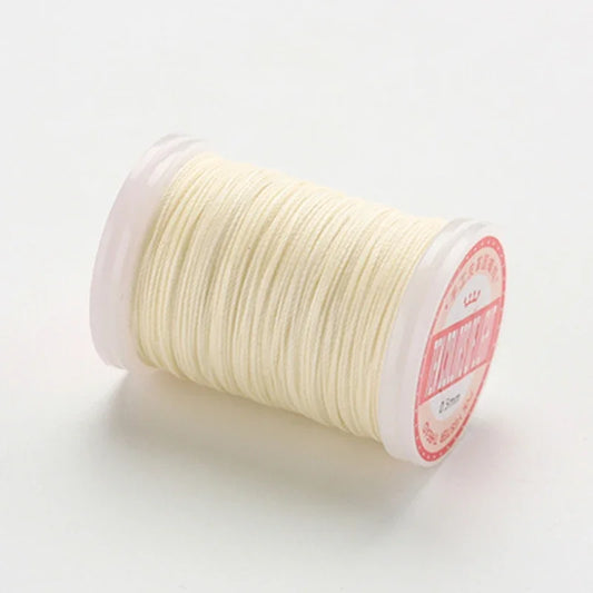 hilo elástico costura fil ciré accessoires cuir artisanat fil à coudre fil ciré rond cordon en Polyester cordon enduit de cire cordes