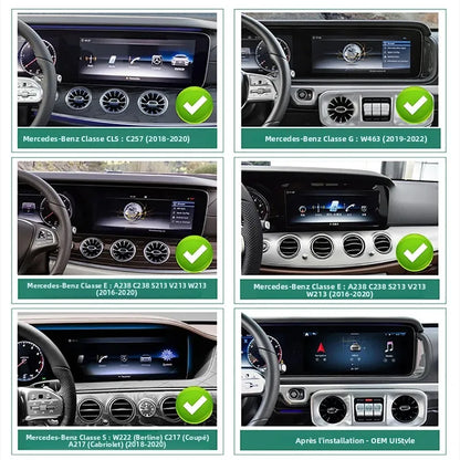 Adaptateur CarPlay sans fil pour Mercedes EQG W463 Ntg6 MBUX Magic AI Box, mise à jour de Navigation Radio 10.25 pouces, système multimédia