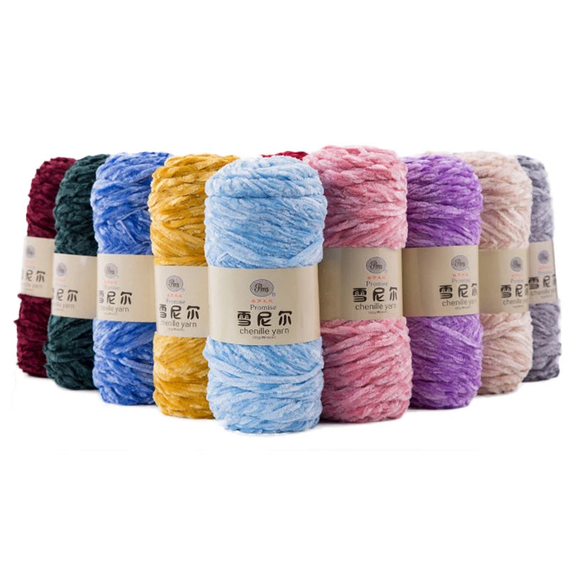 Fil de velours doux en chenille pour modules ogo 1, fil de peluche DolDave Baby, accessoires Amigurumi, bricolage, 100% polyester, 100g, 130m