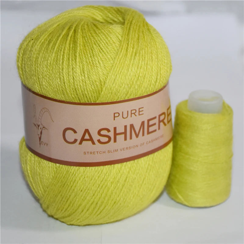 Fil de cachemire pour un crochet 3 plis peigné pur mongol chaud doux tissage flou tricot fil à main en cachemire 5 pièces