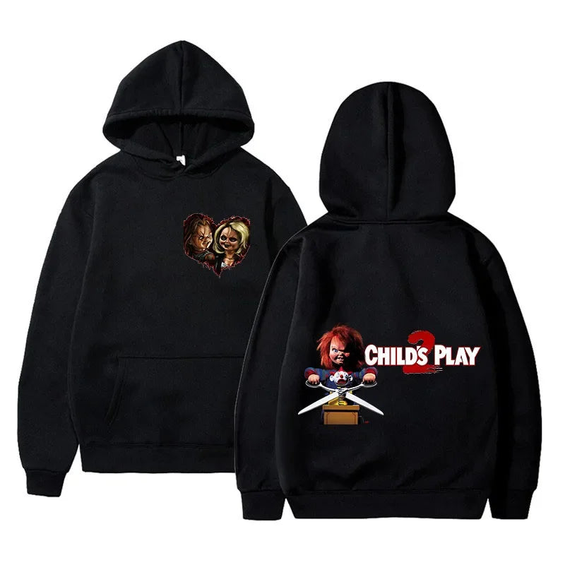 Film d'horreur jouer Chucky sweats à capuche Harajuku Hip Hop Streetwear hommes femmes automne hiver sweat à capuche hauts pullover