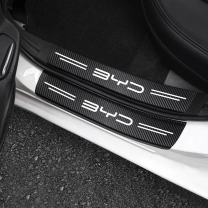 Autocollants de Protection de pare-chocs arrière pour pédale de seuil, pour BYD M6 G3 G5 T3 13 F3 F0 S6 S7 E5 E6 L3 tang yuan atto3, couverture de chanson, accessoires