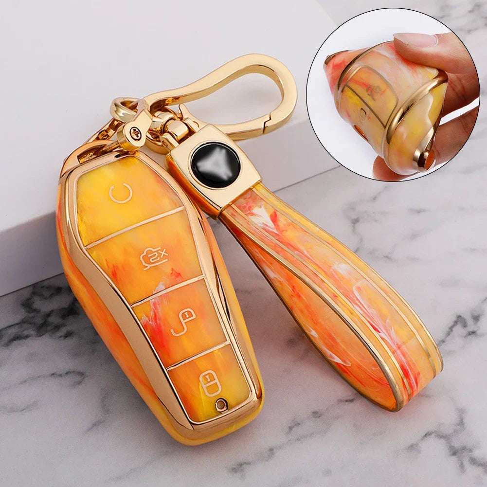 Coque en TPU pour clé de voiture, porte-clé, BYD Atto 3 Han EV DolDave Song PRO Max Tang DM Yuan DolDave E2 Qin PLUS