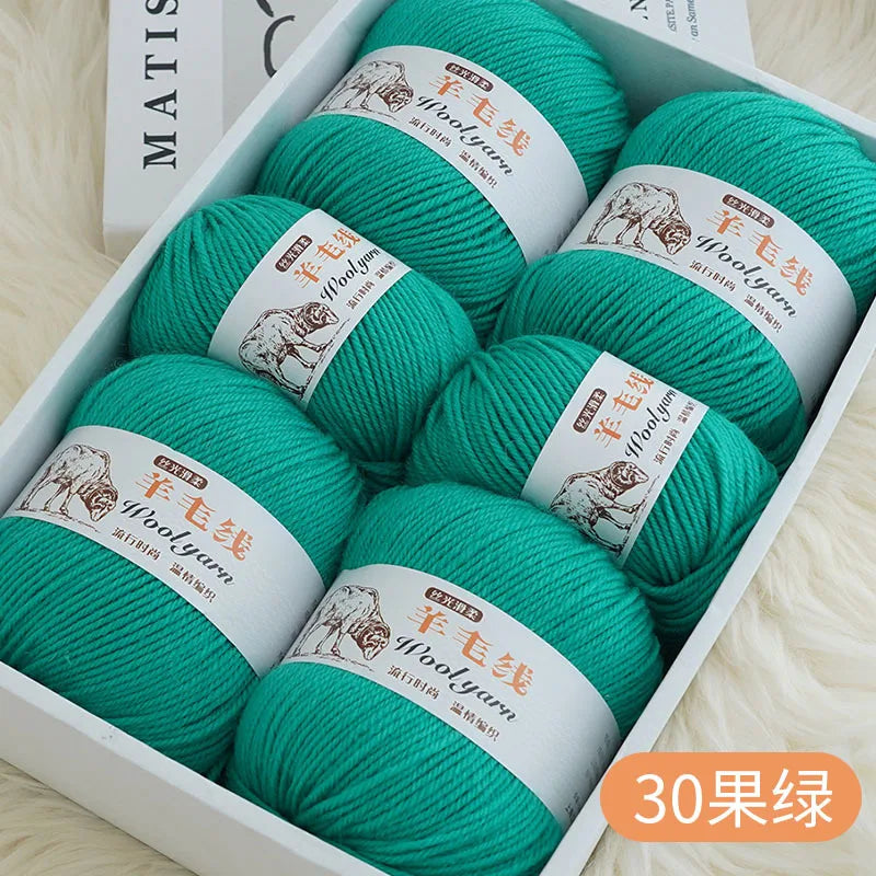 Fil de laine mélangé au Crochet de qualité supérieure, pour pull, écharpe, fil épais, 4 plis, 3 pièces x 100g = 300 grammes