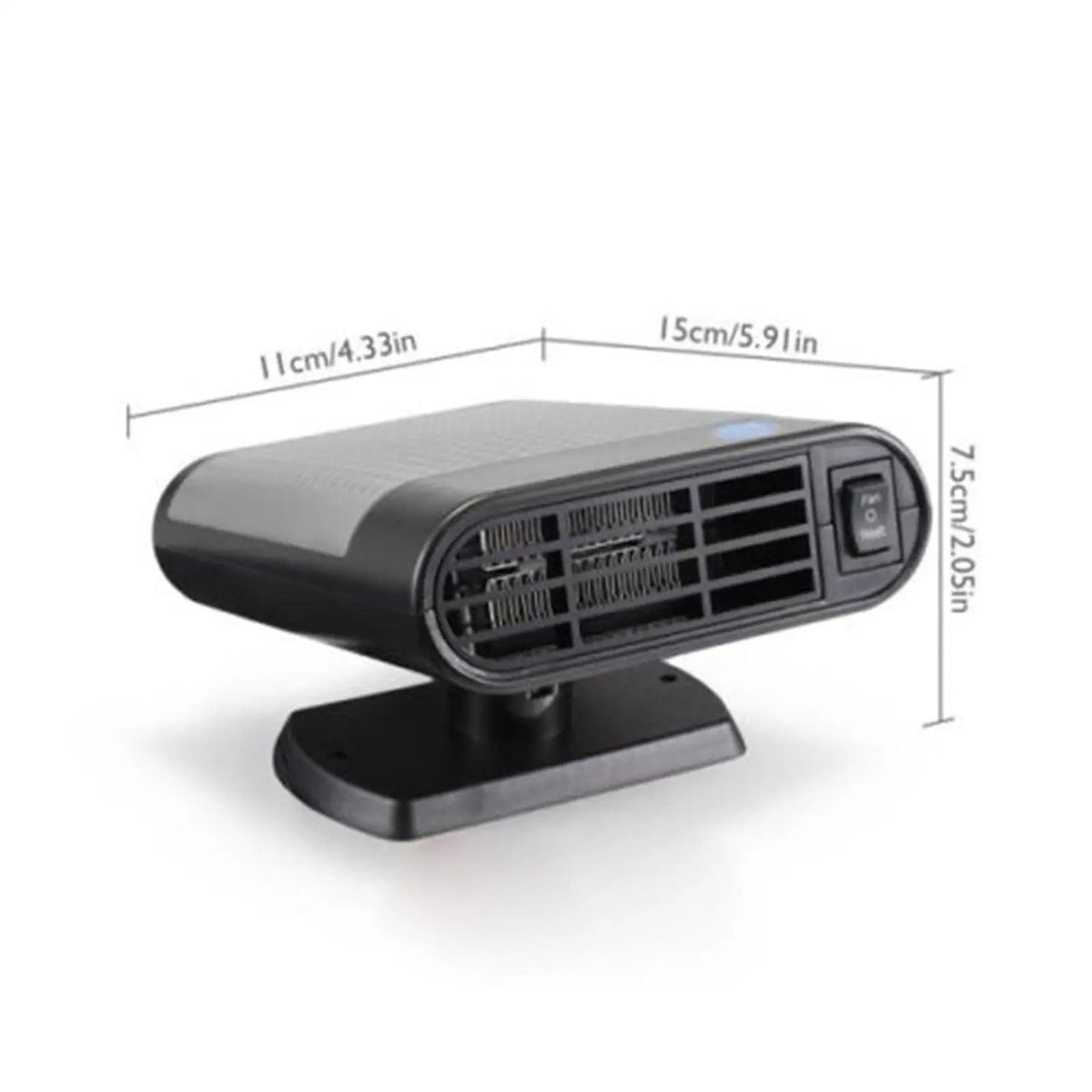 Chauffage de voiture électrique 12V, ventilateur de refroidissement, chauffage de véhicule, désembuage de pare-brise, dégivreur, accessoires de voiture, 1 pièce