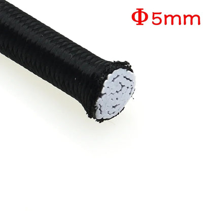 3/4/5/6/8MM noir fort cordon élastique élastique couture vêtements artisanat fournitures bande élastique élastiques corde bandes accessoires