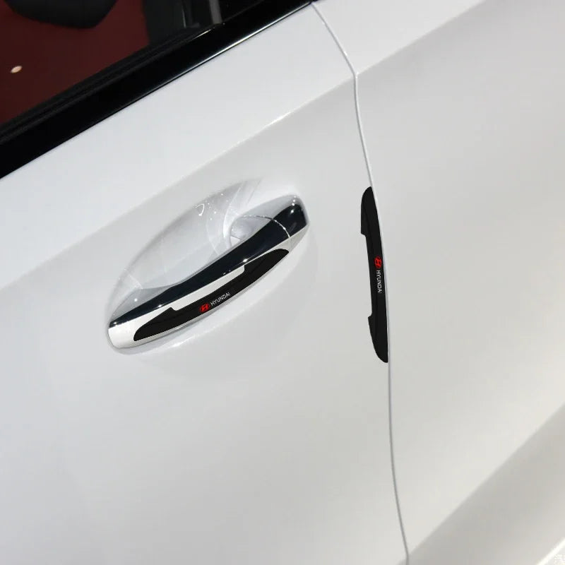 Autocollants de barre Anti-collision pour bord de porte de voiture, bande de Protection en Silicone pour Hyundai I30 Veloster Kona I10 I35 Elantra Santa Fe, 4 pièces
