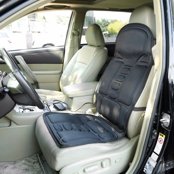 Coussin de siège masseur de dos, coussin de siège de voiture de Massage électrique avec fonction de chauffage, 8 Modes de Vibration, 3 niveaux d'intensité